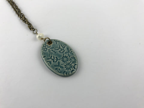 Lace Peacock Necklace J17081