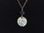 1" Round Lace Pendant Necklace J1009