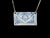 2.5" x 1.5" Lace Pendant Necklace J1042
