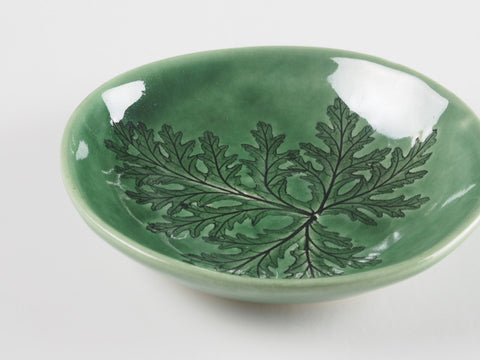 5" Round Leaf Dish 4598