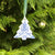 Blue Lace Christmas Tree Ornament N17075